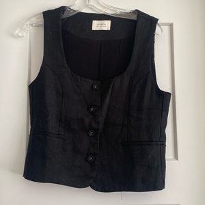 dissh linen vest NWOT
